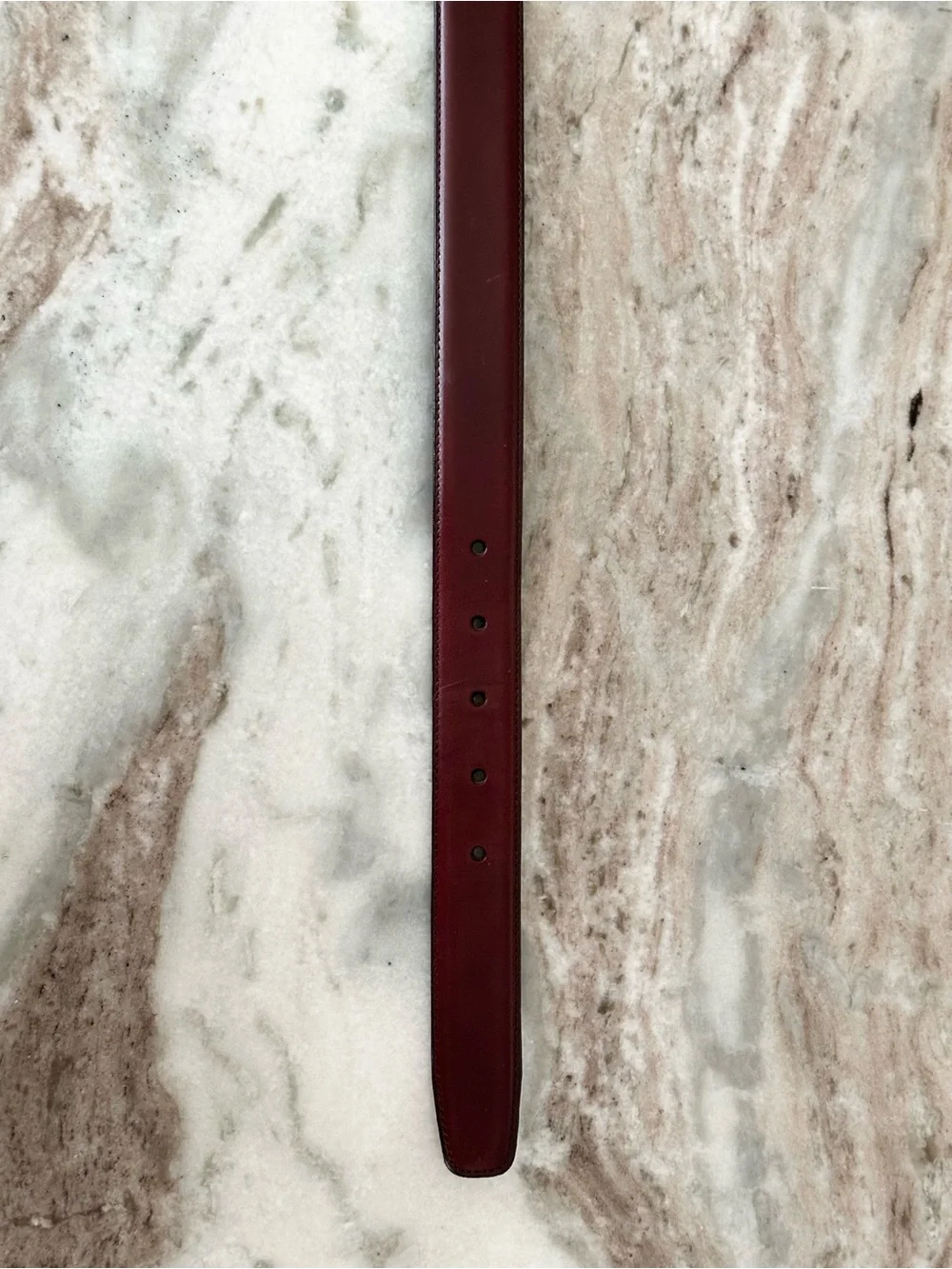 Men’s Wearhouse Full Grain Italian Leather Brown Dress Belt Made In Italy